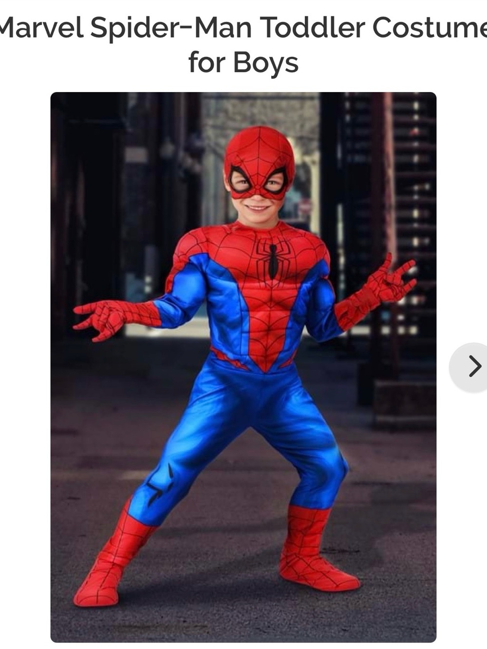 Marvel Spider-Man Kids Costume